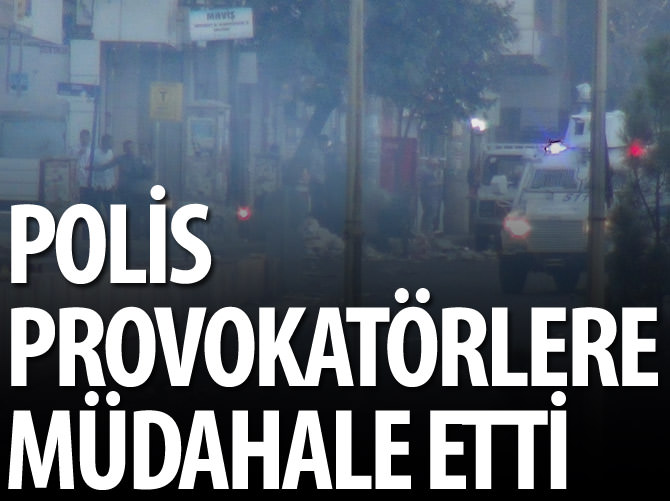 Polis provokatörlere müdahale etti