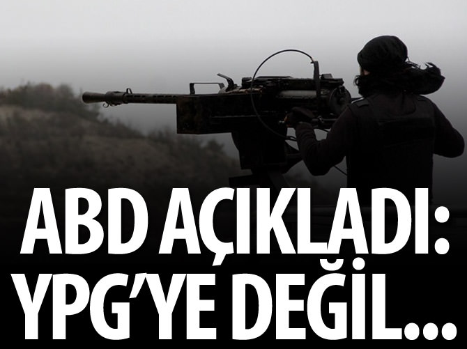 "YPG'ye silah vermiyoruz. Biz Suriyeli Araplarla çalışıyoruz"