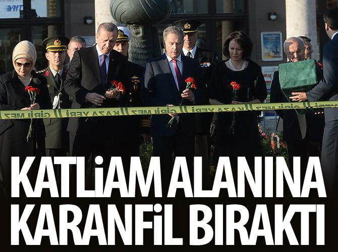 Cumhurbaşkanı olay yerinde incelemelerde bulundu