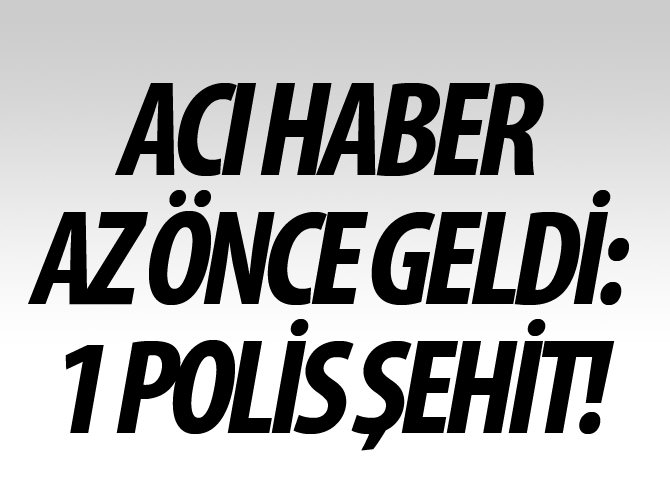 Van'da polis ekibine saldırı: 1 polis şehit!