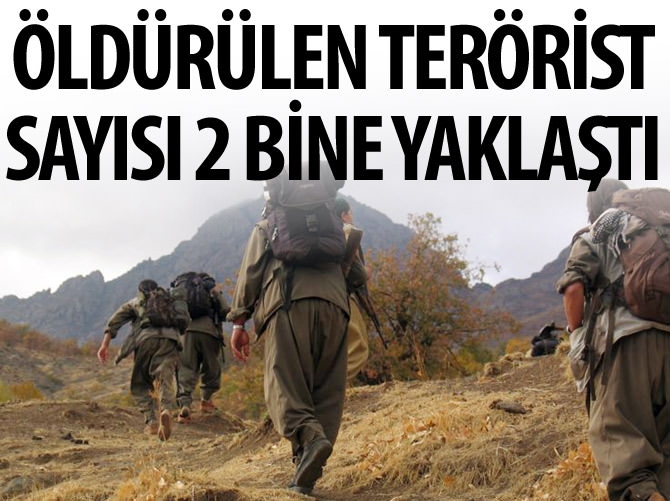 Öldürülen terörist sayısı açıklandı