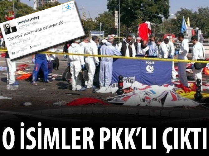 Bomba tweetini atanlar PKK'lı çıktı