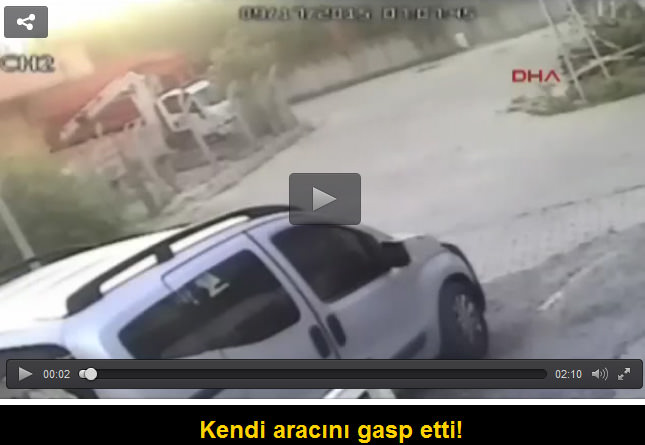 Kendi aracını gasp etti! - 1
