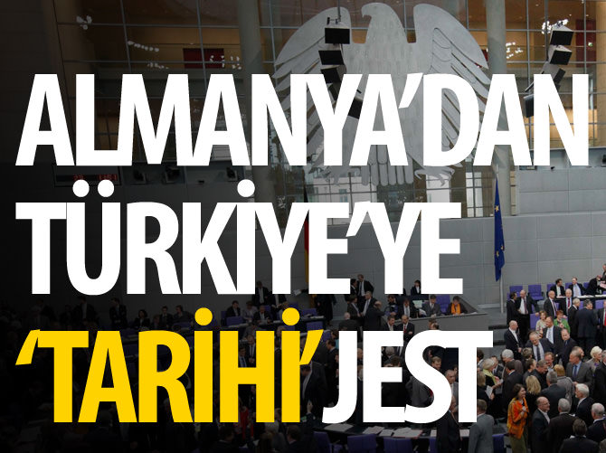 Almanya'dan Türkiye'ye jest