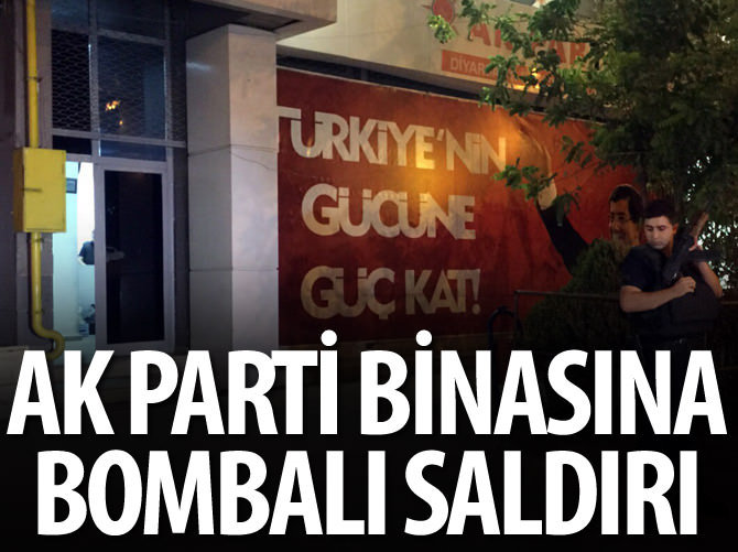 AK Parti Diyarbakır İl Başkanlığına ses bombası atıldı