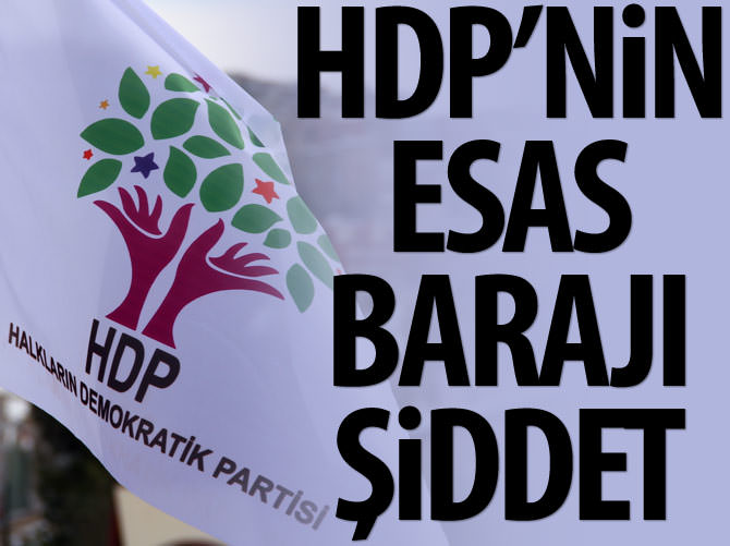 "HDP'nin esas barajı %10 değil şiddet"