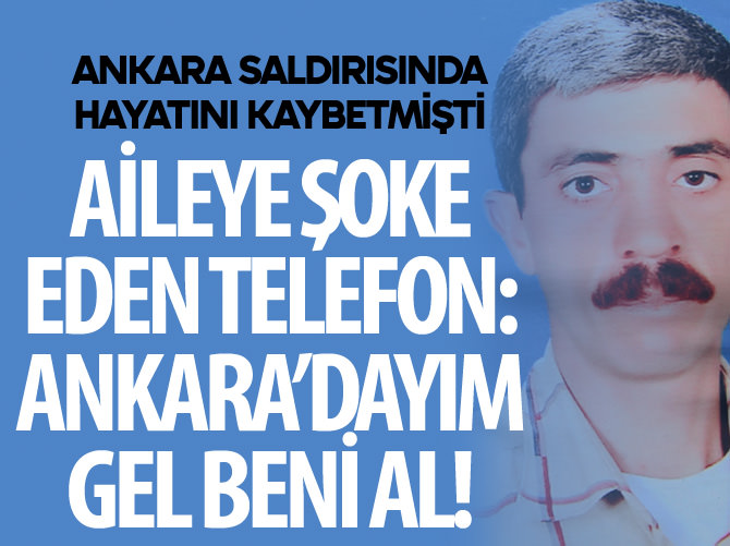 Ankara saldırısında ölen Erhan Avcı’nın eşine şok telefon