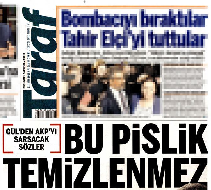 Abdullah Gül’den Taraf’a sert tepki