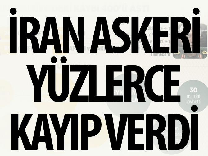 İran'ın Suriye'deki kaybı 400'ü aştı