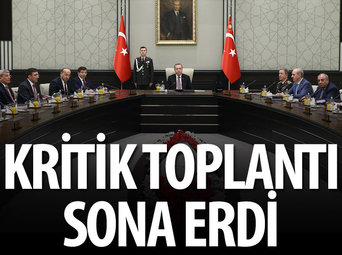 MGK toplantısı sona erdi