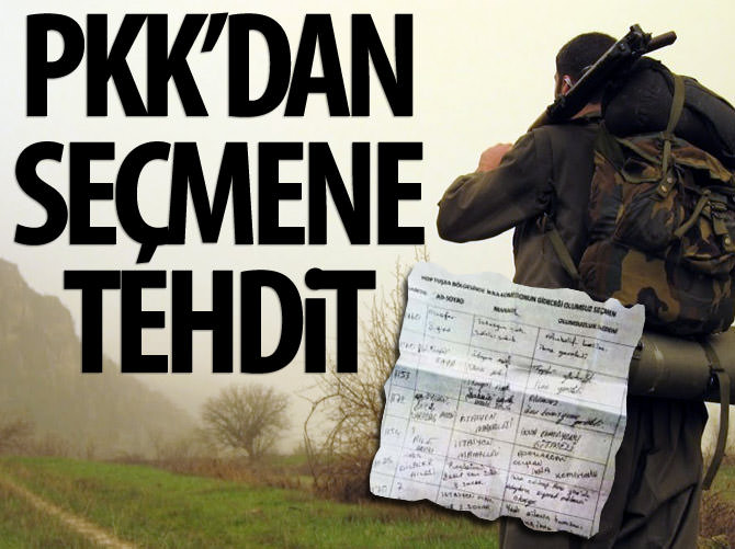 PKK'dan mektuplu 1 Kasım tehdidi