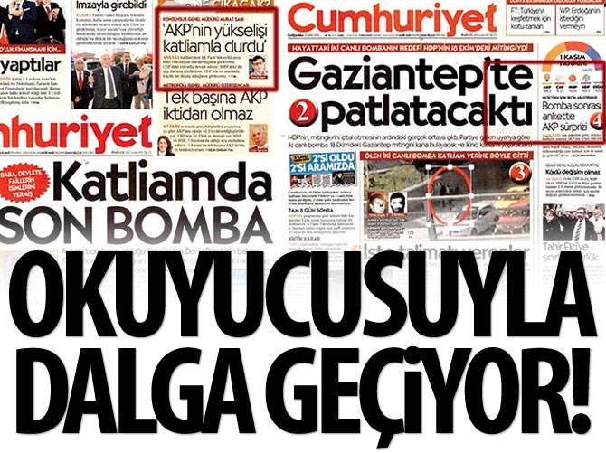 Cumhuriyet Gazetesi okuyucusuyla dalga geçiyor!