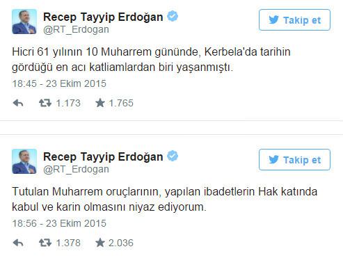 Cumhurbaşkanı'ndan Kerbela tweeti - 1