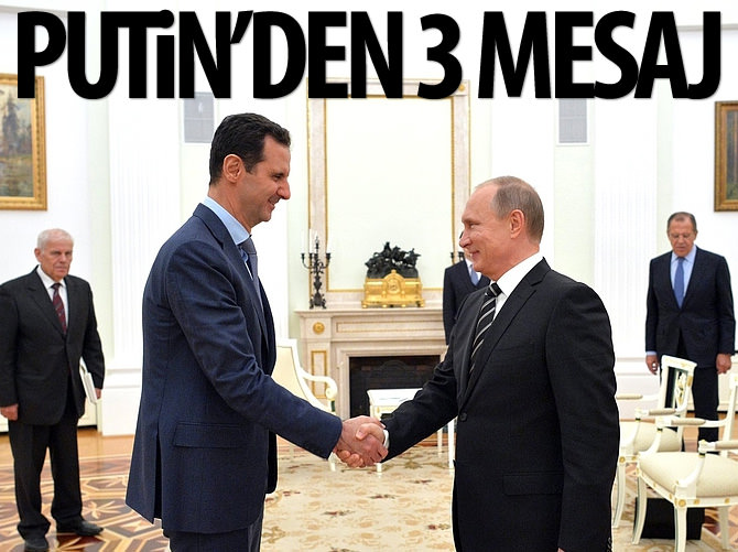 Vladimir Putin'den dünyaya 3 mesaj