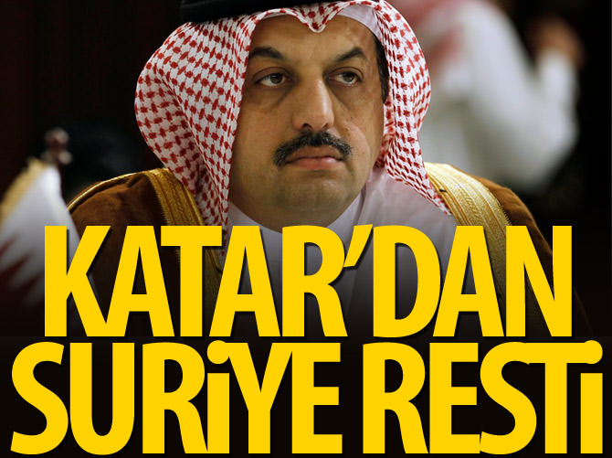 Katar'dan Suriye resti