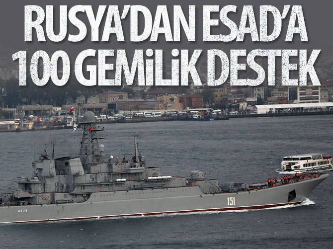 Rusya’dan Beşar Esad'a 100 gemilik rekor destek