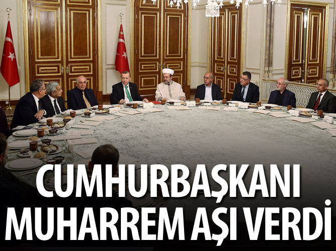 Cumhurbaşkanı Erdoğan, "Muharrem Aşı" verdi