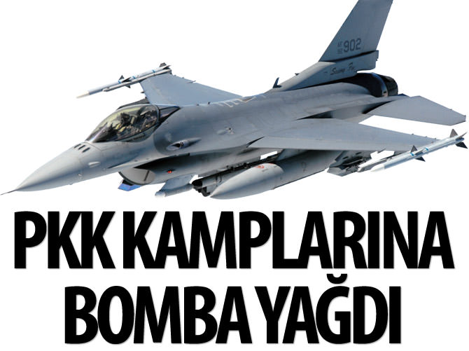 Hakkari'de PKK mağaralarına hava operasyonu