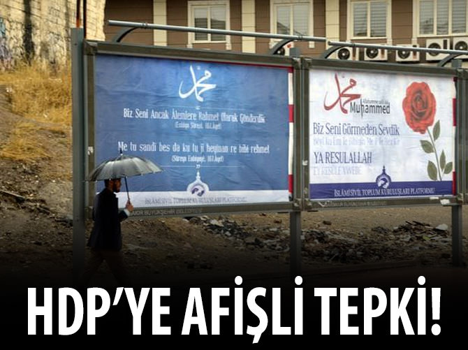 Diyarbakır'da asılan afişe 'afişli' tepki