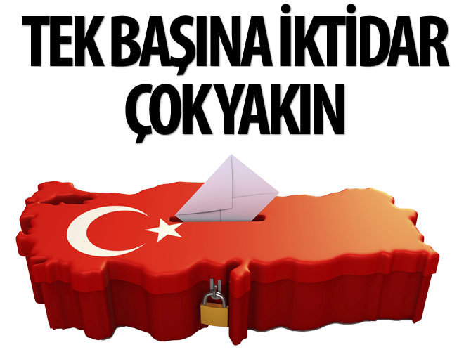 AK Parti tek başına iktidara çok yakın
