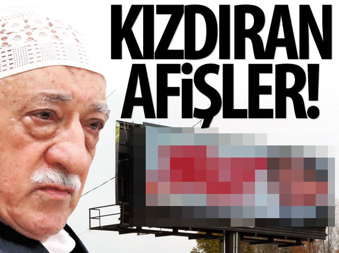 Pensilvanya'daki afişler Gülen'i kızdırdı