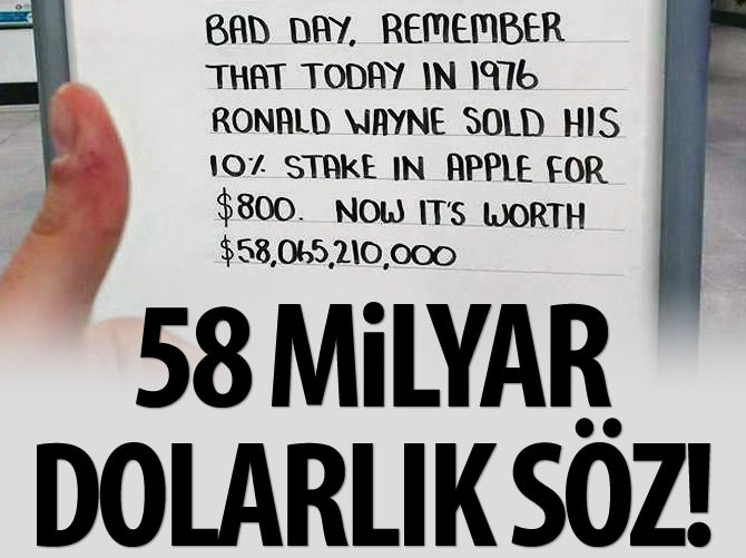 '58 milyar dolar'lık söz!