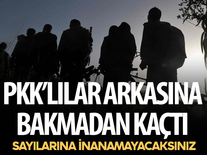 PKK'lılar arkasına bakmadan kaçtı