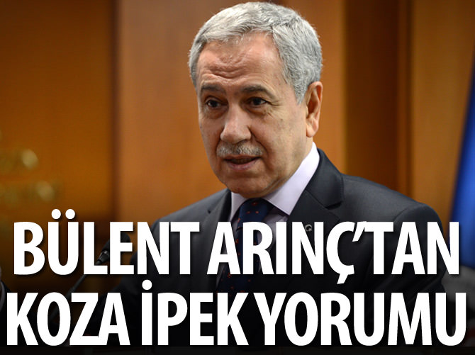 Bülent Arınç'tan 'Koza İpek' yorumu