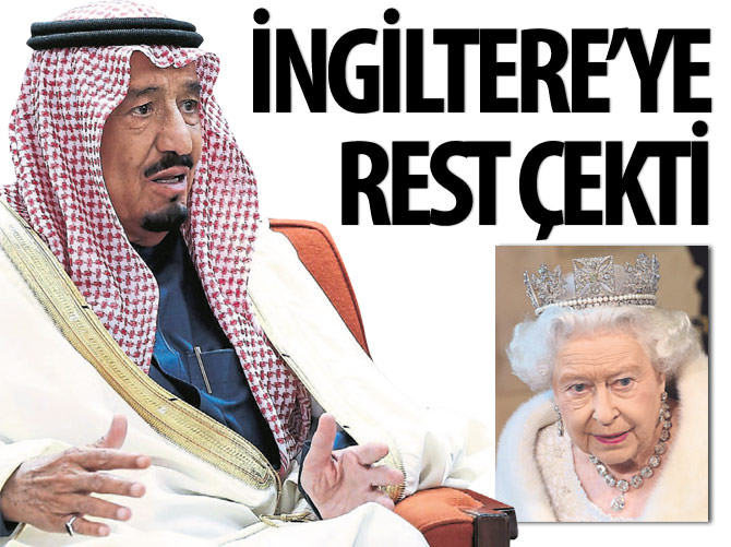Kral Salman İngiltere'ye rest çekti