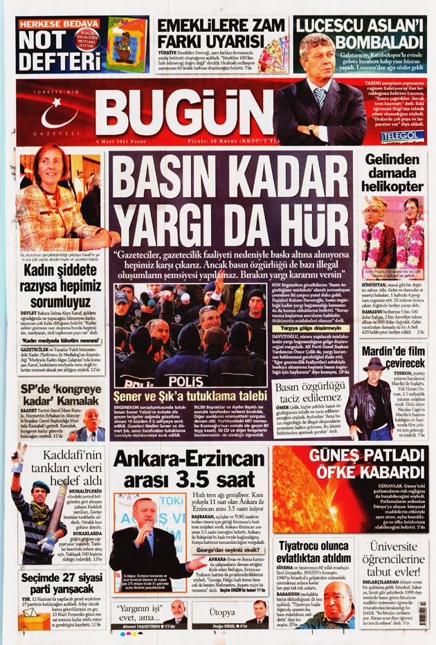 Bugün: Basın kadar yargı da hür! - 1