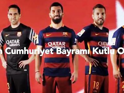 Barcelona'dan 29 Ekim mesajı!