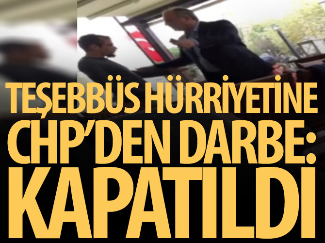 Muharrem İnce'ye izin vermedi CHP işletmesini kapattı