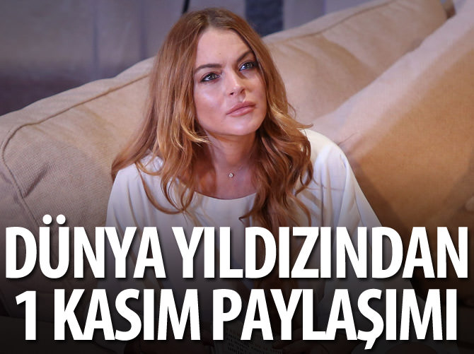 Lindsay Lohan'dan seçimle ilgili dikkat çeken paylaşım