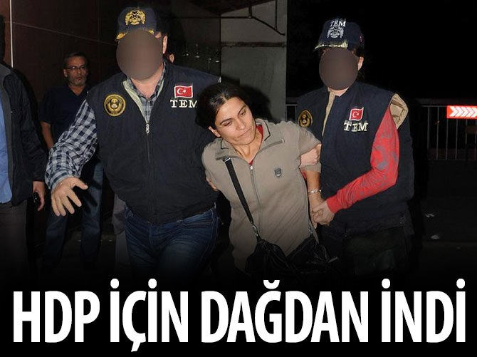 Seçim için dağdan inen PKK'lı yönetici yakalandı