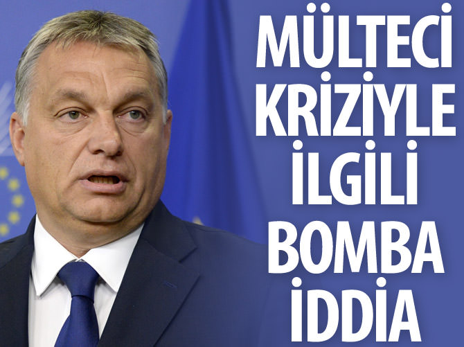 Mülteci kriziyle ilgili bomba iddia