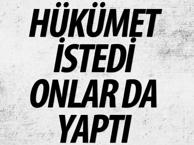 Japon hükümeti istedi onlar da yaptı