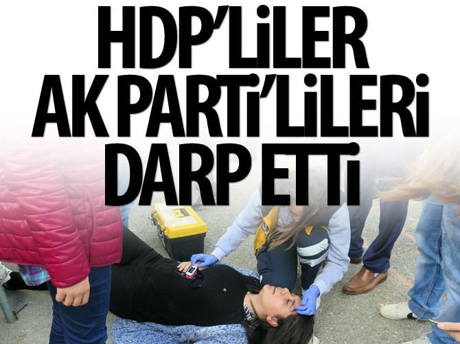 HDP'liler AK Parti'lileri darp etti