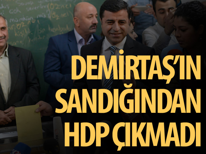 Demirtaş'ın oy kullandığı sandıktan AK Parti birinci çıktı