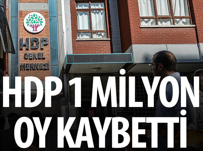 HDP 1 milyon oy kaybetti