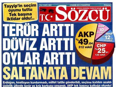 İşte hazımsızların utanç manşetleri