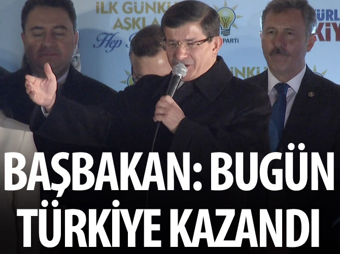 "Bugün Türkiye siyaseti kazanmıştır."