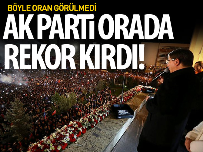 AK Parti’nin yüzde 80’i aştığı ilçeler