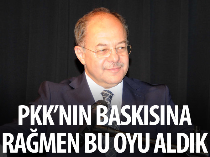 "PKK'nın baskısına rağmen bu oyu aldık"
