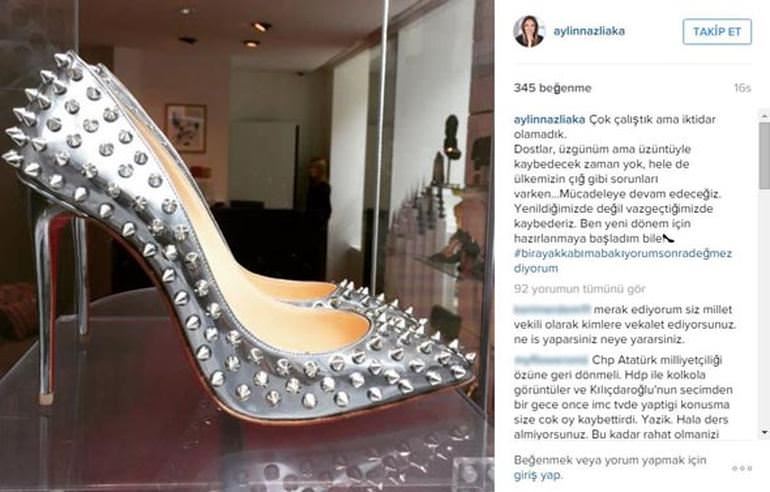 Nazlıaka ’ayakkabı paylaşımı’ sonrası iddialara cevap verdi: O ayakkabı 2500 lira mı?