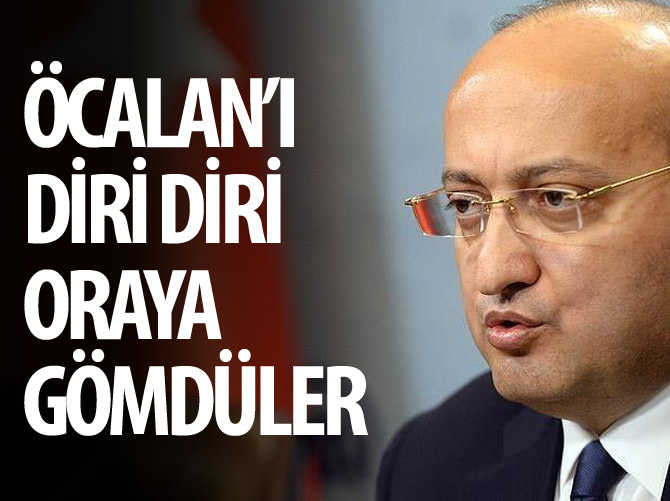 Yalçın Akdoğan: Öcalan'ı diri diri oraya gömdüler