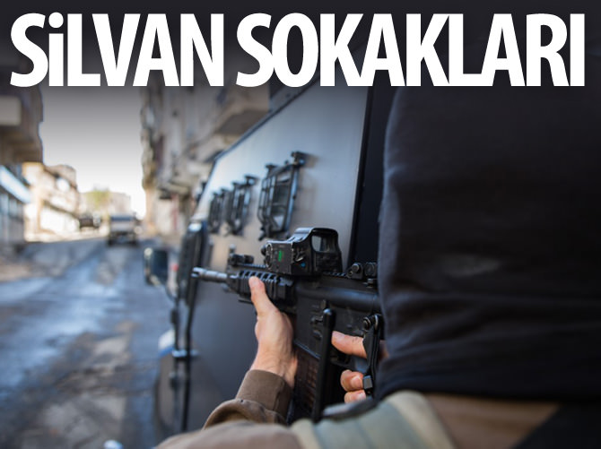 Sokağa çıkma yasağı olan Silvan sokakları