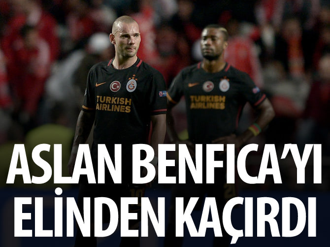 Galatasaray Lizbon'da istediği sonucu alamadı