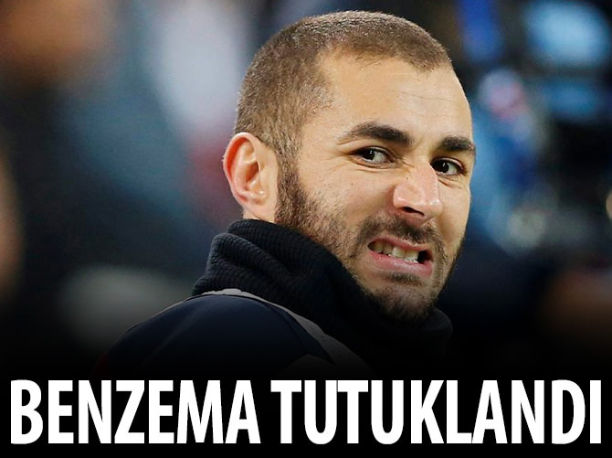 Benzama şantaj suçlamasıyla tutuklandı