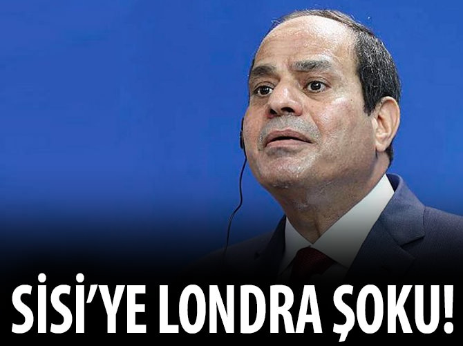 Sisi Londra'da protesto edildi