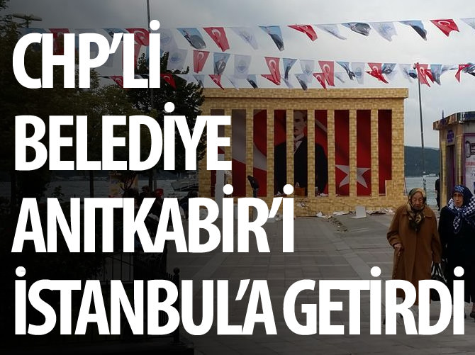 Sarıyer Belediyesi, Sarıyer sahiline dev Anıtkabir maketi kurdu